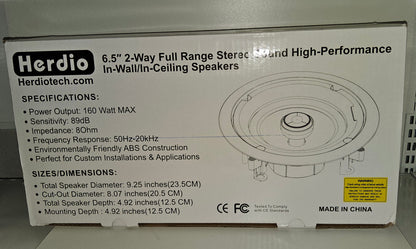 Lautsprecher zwei Wege Stereo High- Peformance 2er Set 160W