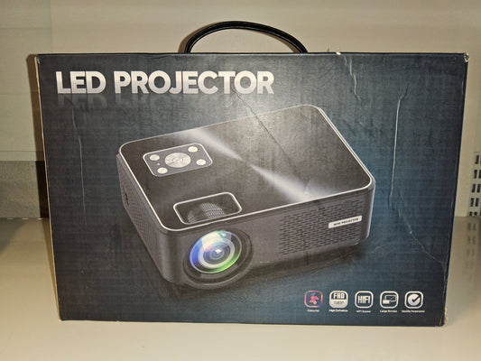 Beamer LED Projektor Full HD 1080P Heimkino in einer Tasche.