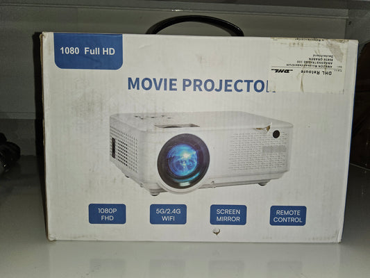 Beamer, 20000 Lumen 1080P Full HD Beamer 4K Heimkino Unterstützt, 5G WiFi Bluetooth