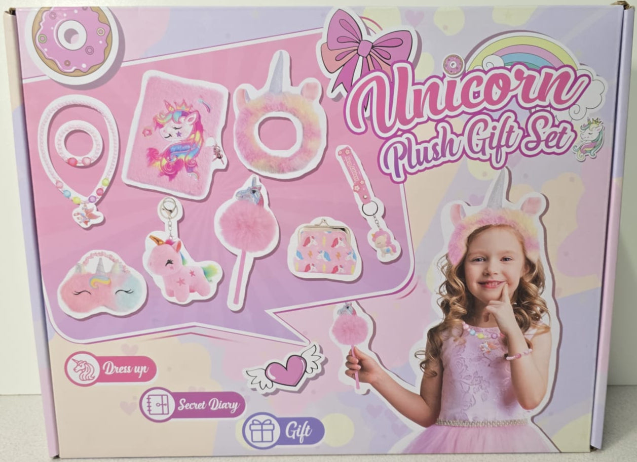 Unicorn Plush Gift Set Einhorn Geschenke für Mädchen 4 5 6 7 8 Jahren Kuscheltier Leuchtende Plüsch